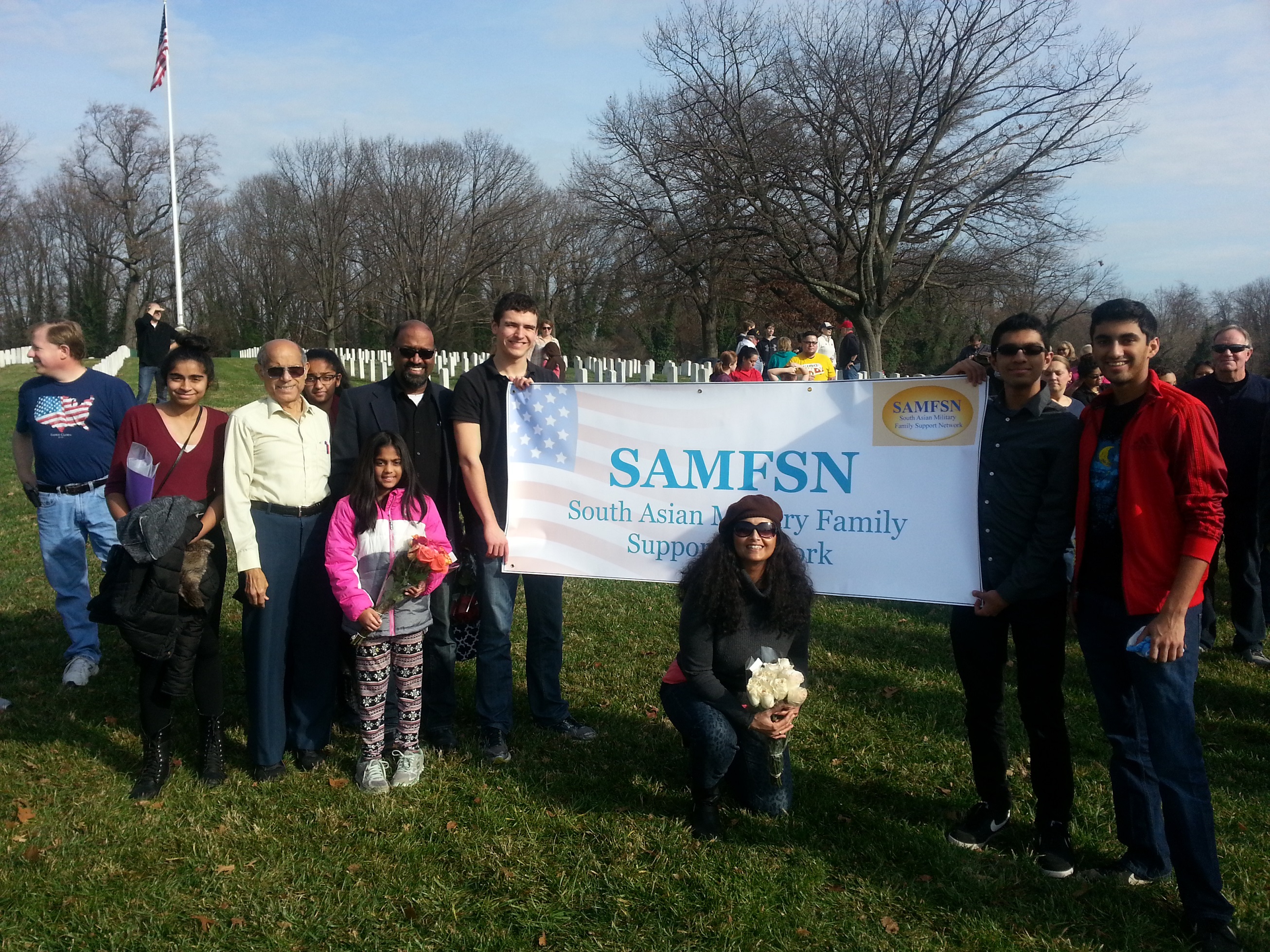 SAMFSN Team at Wreaths of America in Baltimore National Cemetery